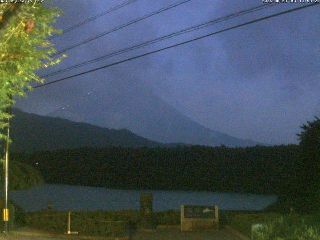 西湖からの富士山