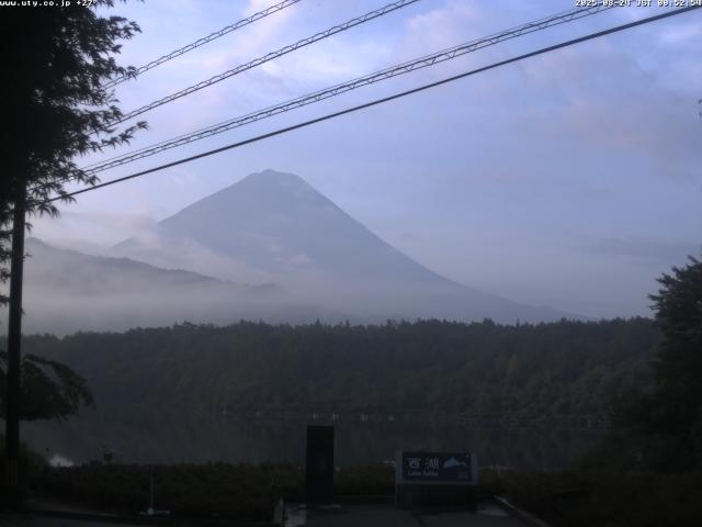 西湖からの富士山