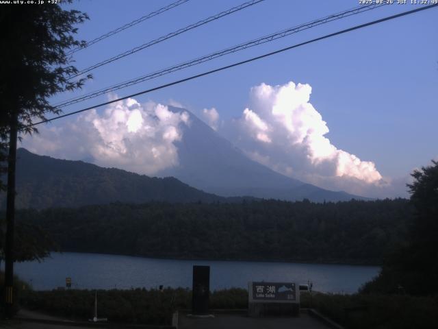西湖からの富士山