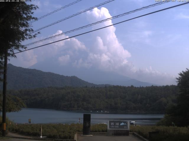 西湖からの富士山