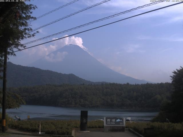 西湖からの富士山