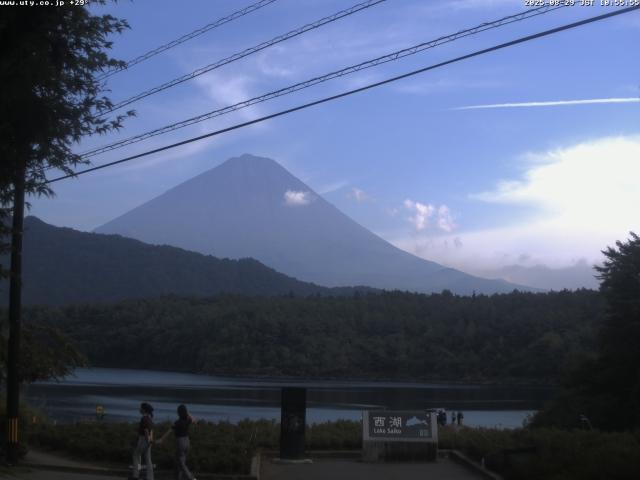 西湖からの富士山