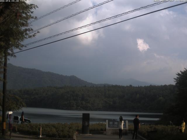西湖からの富士山