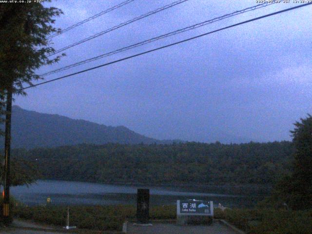 西湖からの富士山
