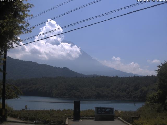 西湖からの富士山