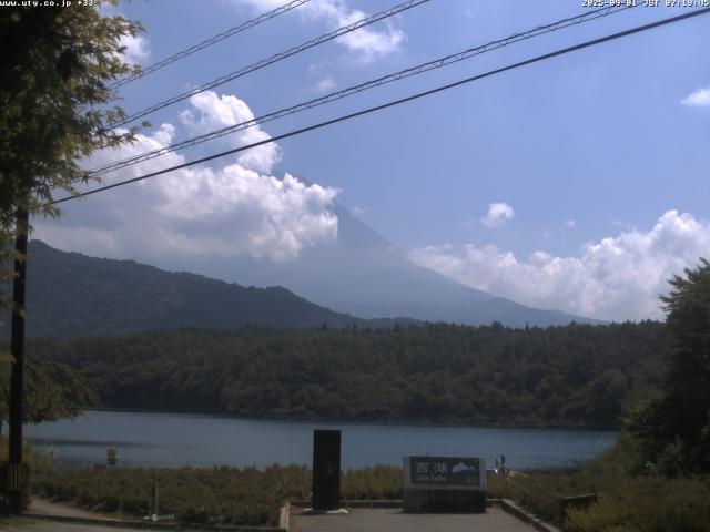 西湖からの富士山