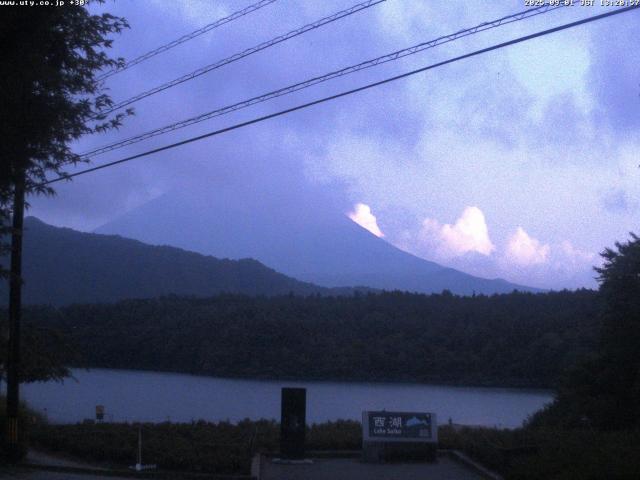西湖からの富士山