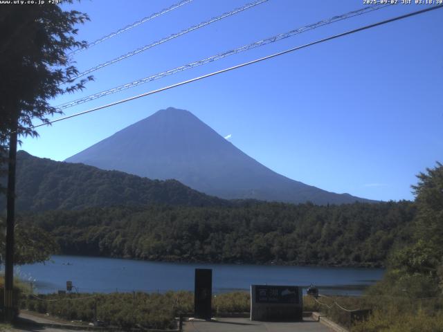 西湖からの富士山