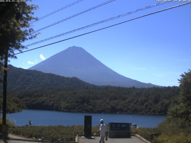 西湖からの富士山