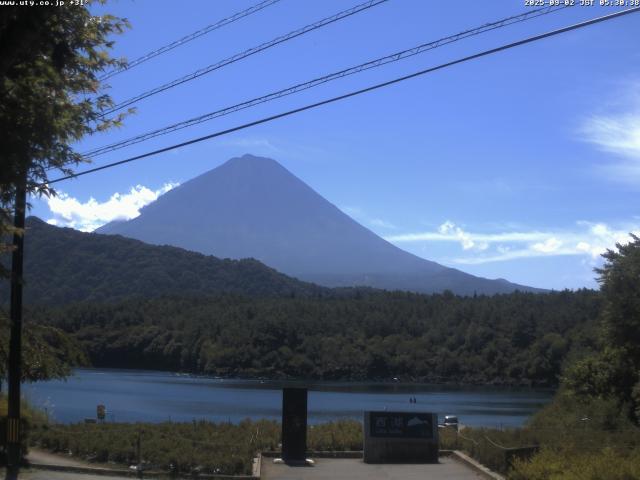 西湖からの富士山