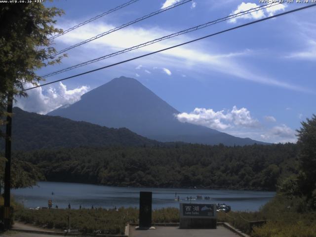 西湖からの富士山