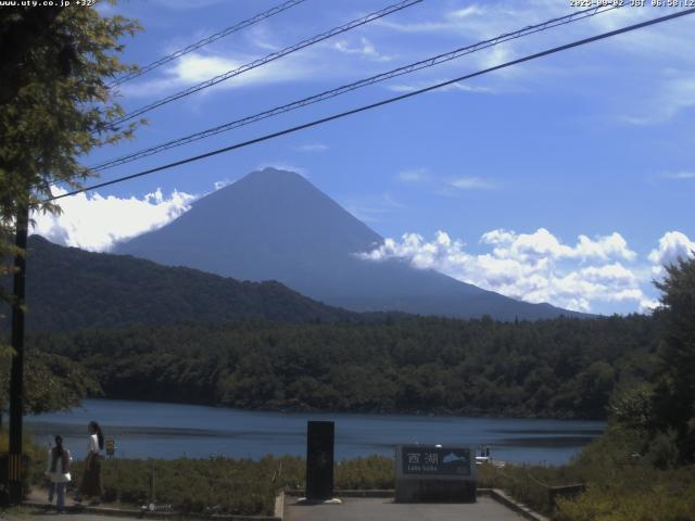 西湖からの富士山
