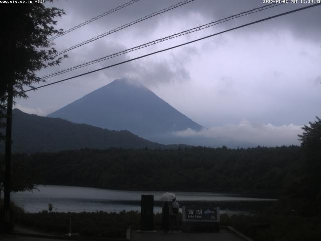 西湖からの富士山