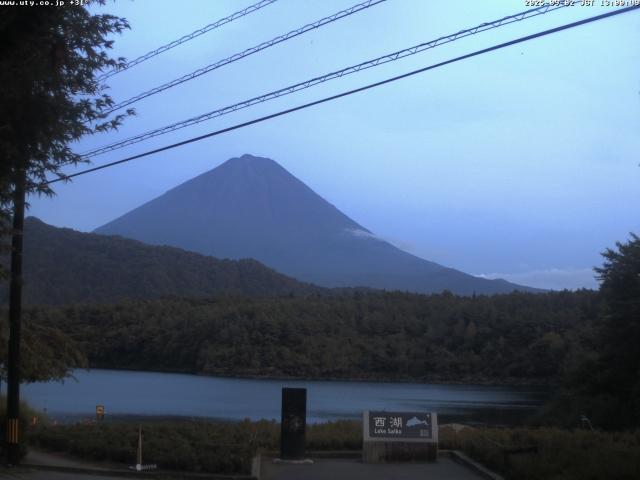 西湖からの富士山