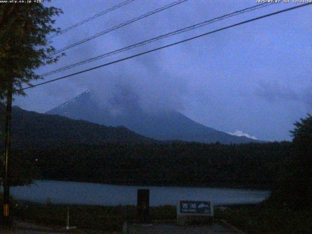 西湖からの富士山
