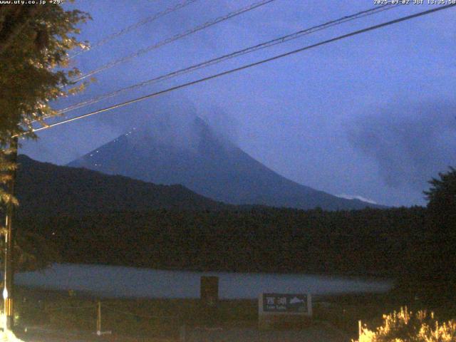 西湖からの富士山