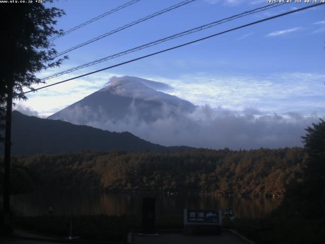 西湖からの富士山