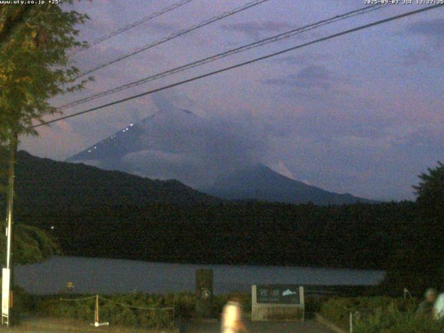 西湖からの富士山