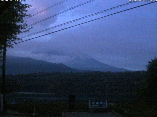 西湖からの富士山
