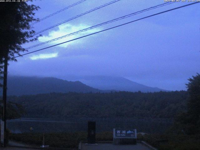 西湖からの富士山