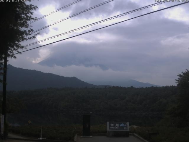 西湖からの富士山