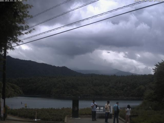 西湖からの富士山