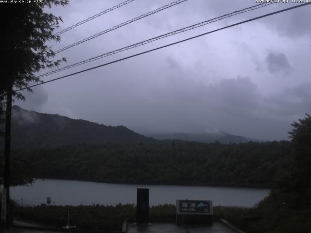 西湖からの富士山