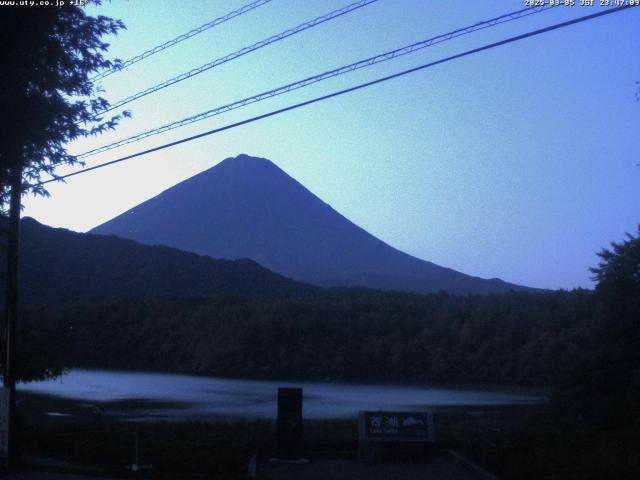 西湖からの富士山
