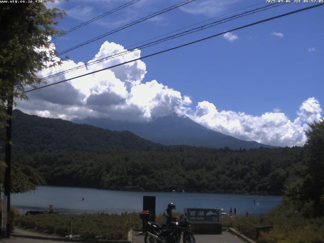 西湖からの富士山