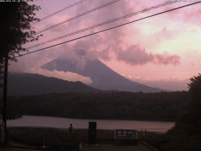 西湖からの富士山