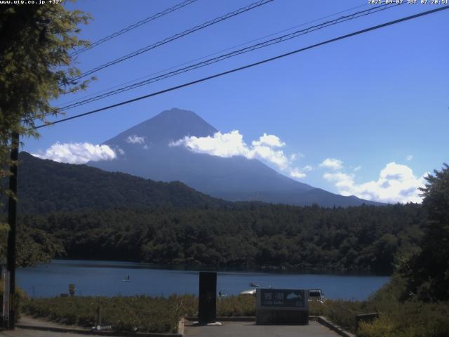 西湖からの富士山