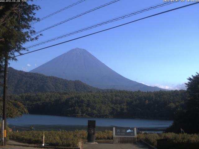 西湖からの富士山