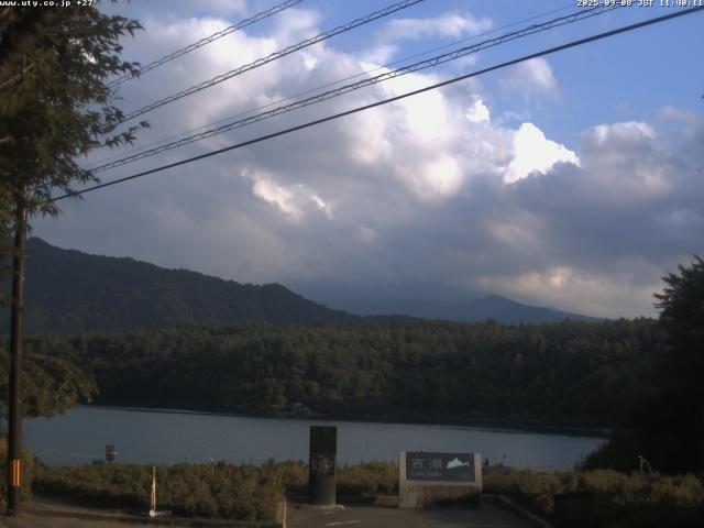 西湖からの富士山