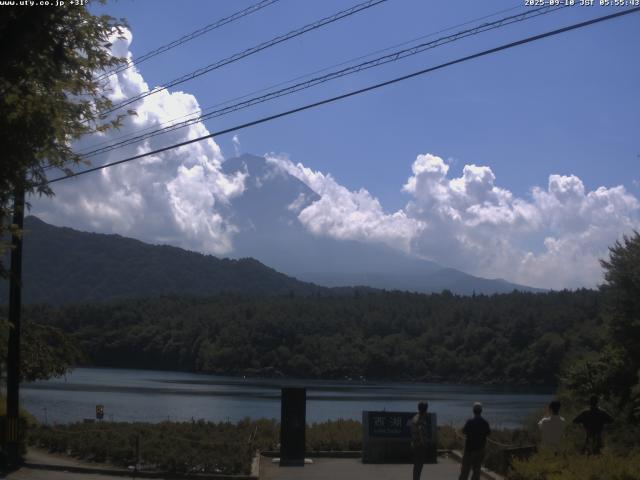 西湖からの富士山
