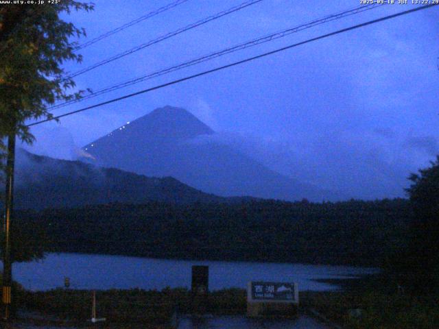 西湖からの富士山