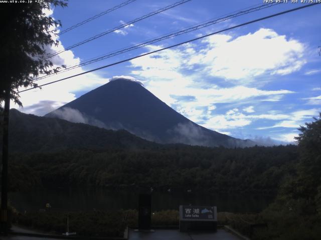 西湖からの富士山