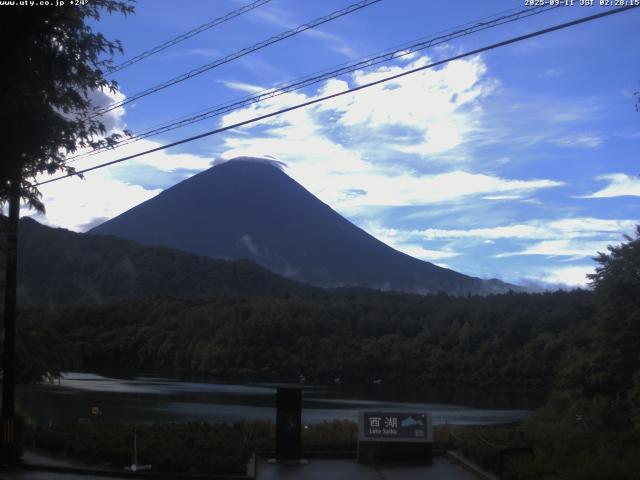 西湖からの富士山