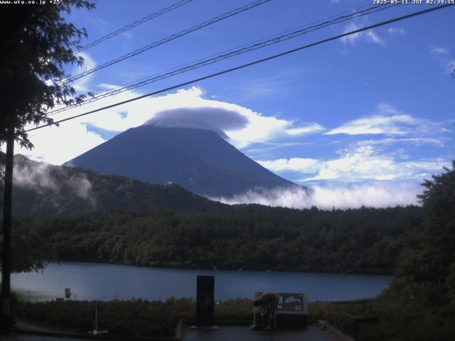 西湖からの富士山