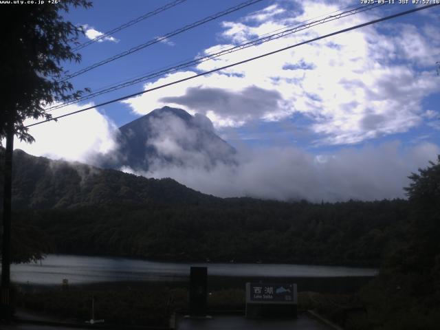 西湖からの富士山