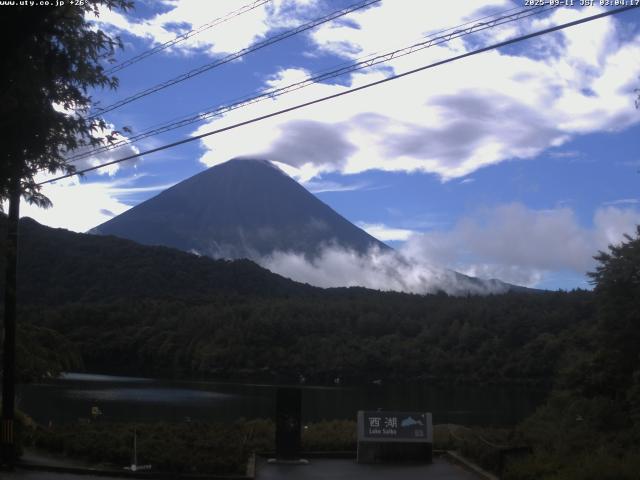 西湖からの富士山