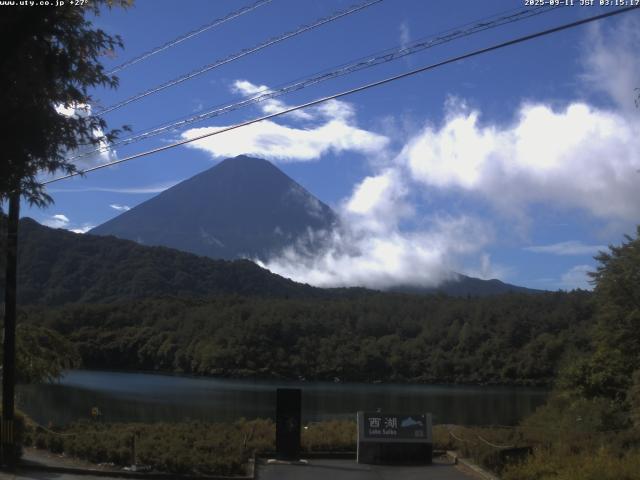 西湖からの富士山