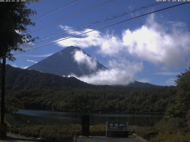 西湖からの富士山