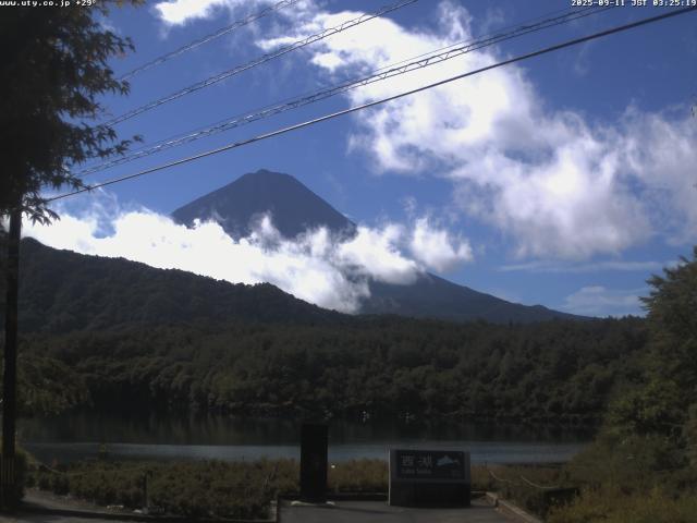 西湖からの富士山