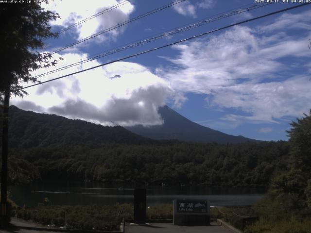 西湖からの富士山