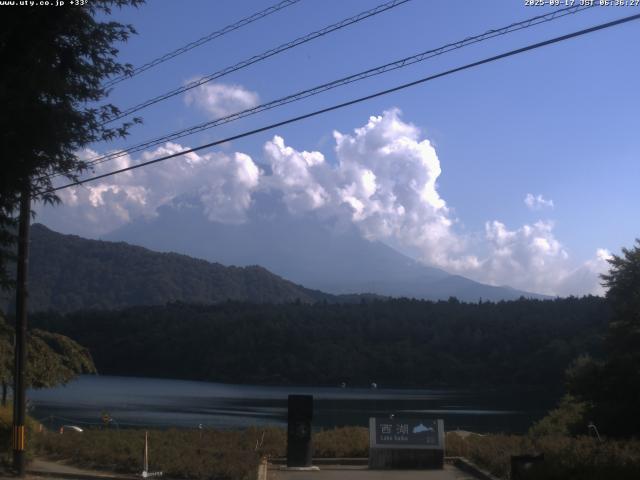 西湖からの富士山