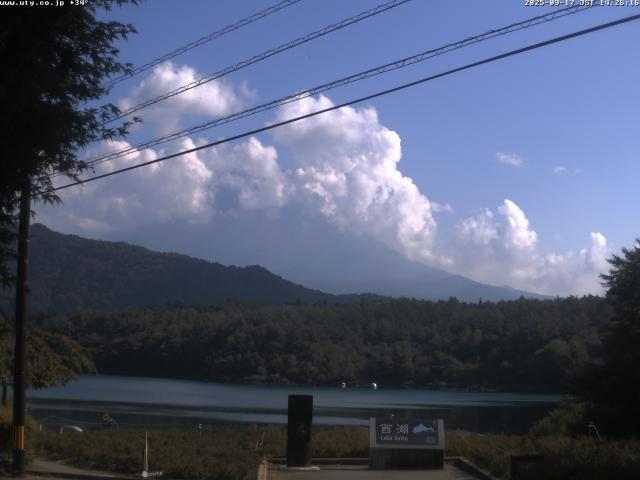 西湖からの富士山