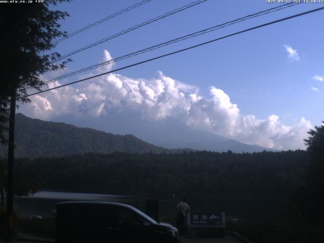 西湖からの富士山