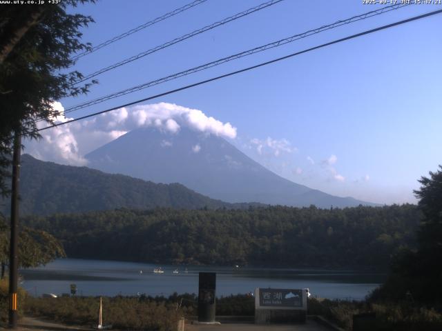 西湖からの富士山