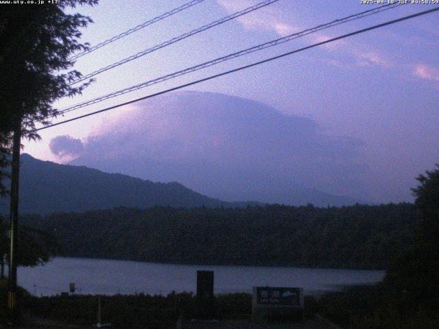 西湖からの富士山