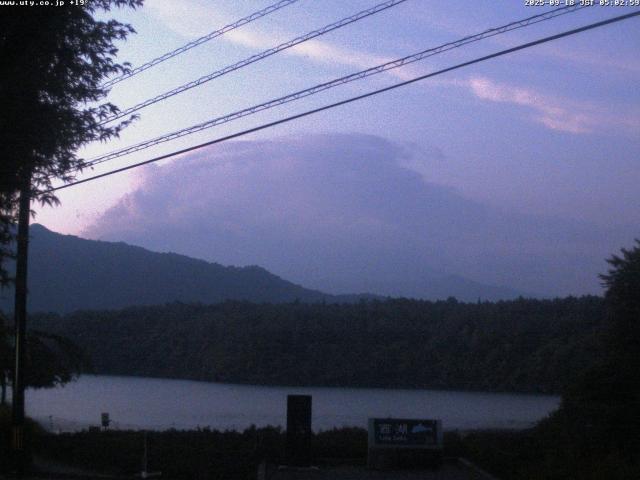 西湖からの富士山